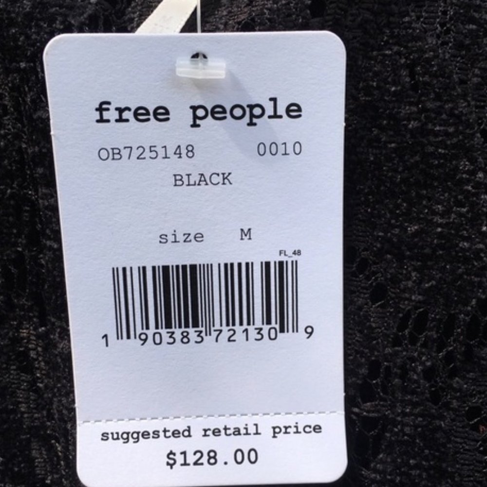 Hobo New FREE PEOPLE Ruby Lace Mini Dress sz M - Picture 8 of 8